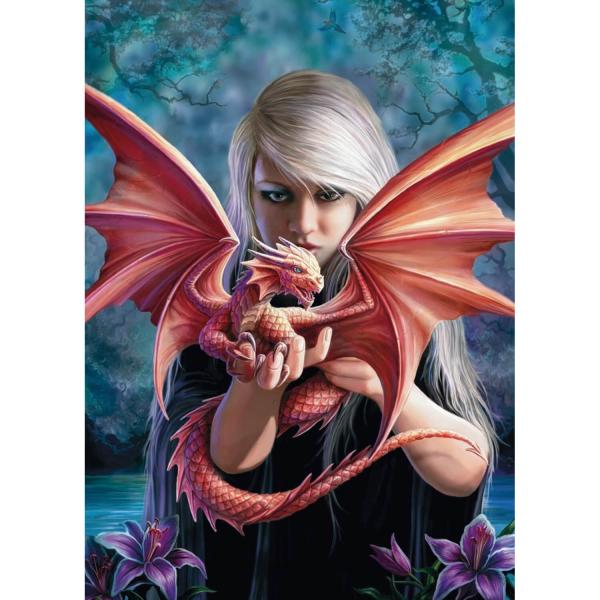Puzzle 1000 pièces : Anne Stokes : Dragon Kin - Clementoni-39640