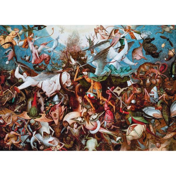 Puzzle 1000 piezas: Museo: La caída de los ángeles rebeldes, Brueghel - Clementoni-39662