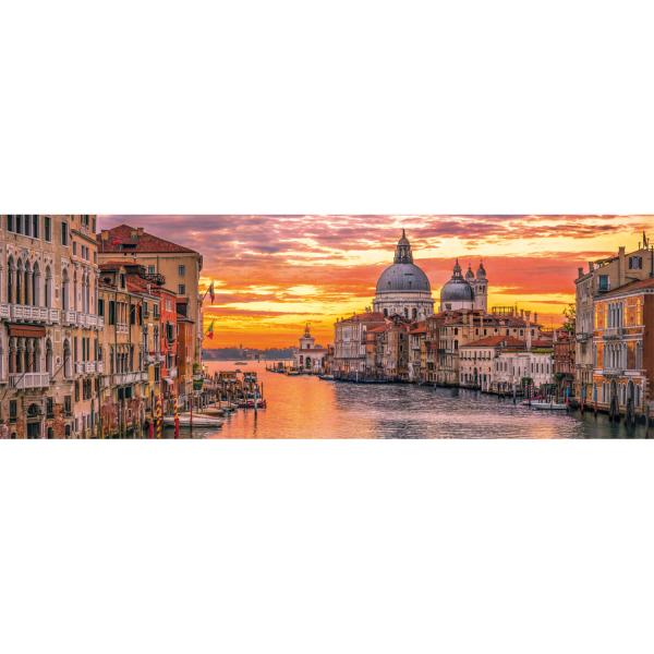 Puzzle panoramique 1000 pièces + poster : Venise - Clementoni-39878