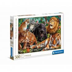 Puzzle de 500 piezas: Gatos salvajes