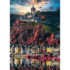 1000 Teile Puzzle: Burg Cochem