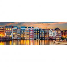  Puzzle Panorama 1000 pièces : Amsterdam lumineuse