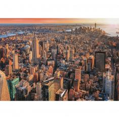 Puzzle 1000 pièces :  Coucher de soleil à New York