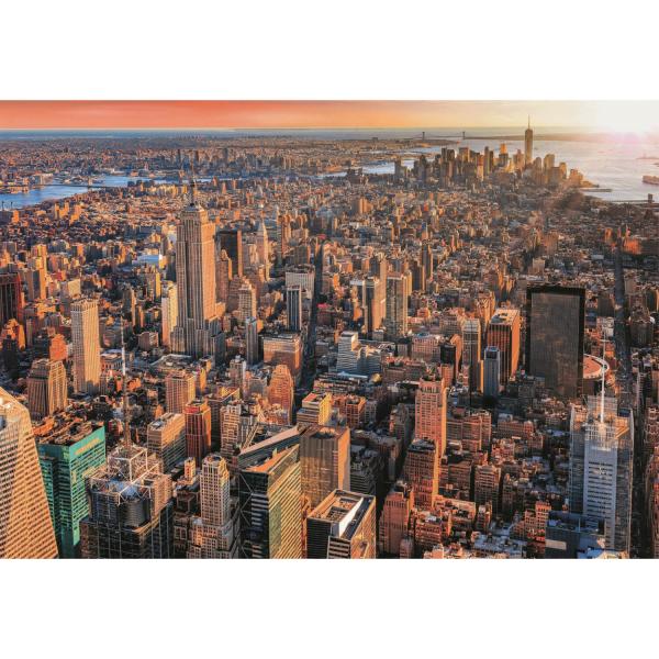 Puzzle de 1000 piezas: Atardecer en Nueva York - Clementoni-39646
