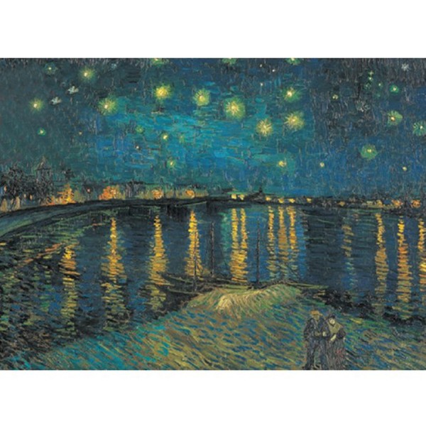 1000 pieces puzzle Museum: Starry night over the Rhône Van Gogh - Clementoni-39344