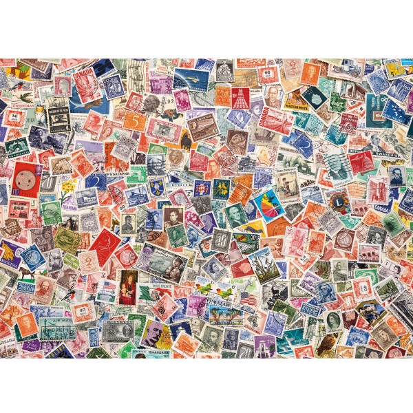 1000 pieces puzzle: Stamps - Clementoni-39387