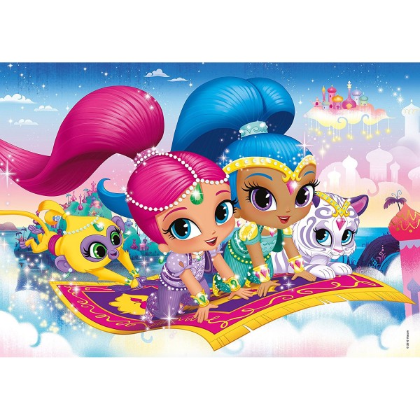 104 pieces Glitter puzzle: Shimmer and Shine - Clementoni-27991