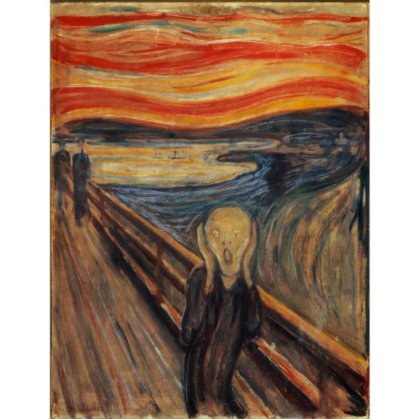 1000 Teile Puzzle: Munch: The Scream - Clementoni-39377