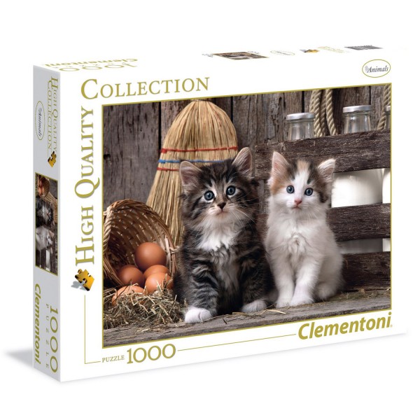Puzzle 1000 pièces : chatons - Clementoni-39340