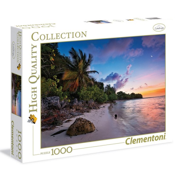 Puzzle 1000 pièces : Idyle Tropicale - Clementoni-39337