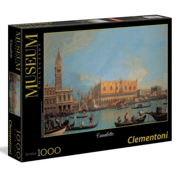 Puzzle 1000 pièces Canaletto : Vue du palais des Doges - Clementoni-39346