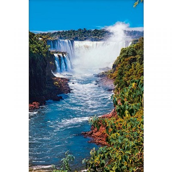 Puzzle 1000 pièces - Les chutes Iguazu, Brésil - Clementoni-39123