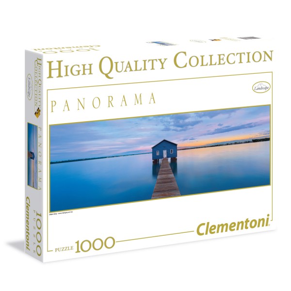 Puzzle 1000 pièces Panorama : Quiétude bleue - Clementoni-39330