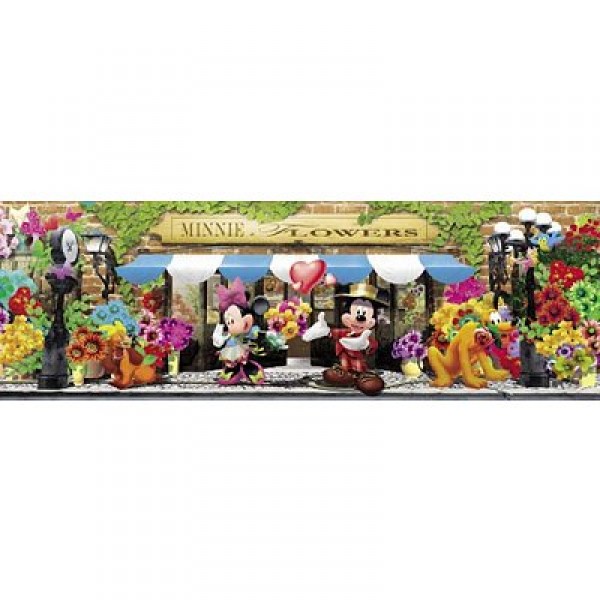 Puzzle 1000 pièces panoramique - Pour le bonheur de Minnie - Clementoni-39191