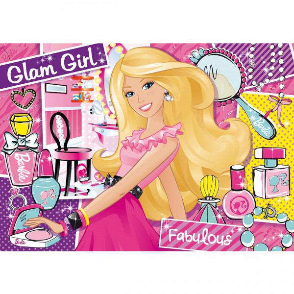 Puzzle 104 pièces : Glitter : Barbie Glam Girl - Clementoni-29694