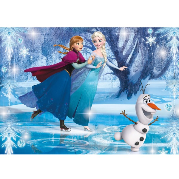 Puzzle 104 pièces : La Reine des Neiges Frozen : Jewels Puzzle - Clementoni-20601