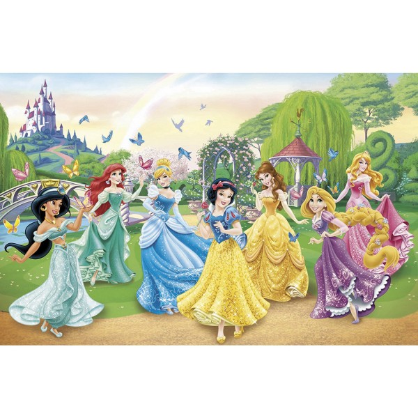 Puzzle 104 pièces : Les princesses Disney et les papillons - Clementoni-27856