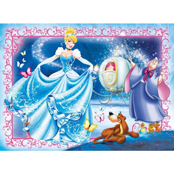 Puzzle 104 pièces : Princesses Disney : Cendrillon - Clementoni-27916