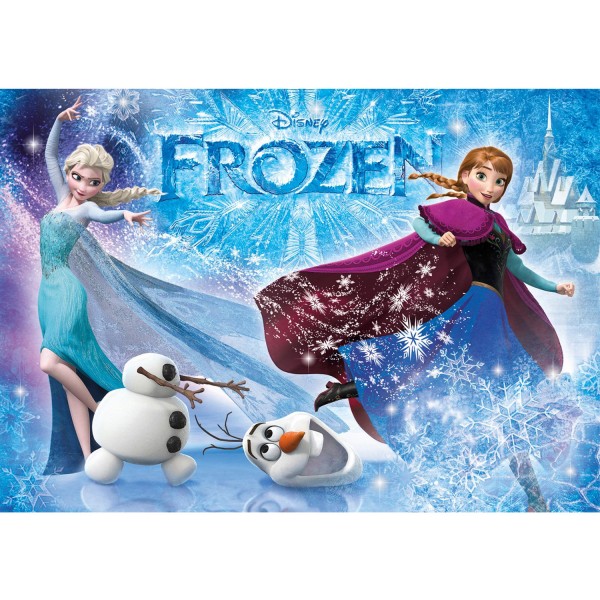 Puzzle 104 pièces Glitter : Frozen La Reines des Neiges - Clementoni-29712