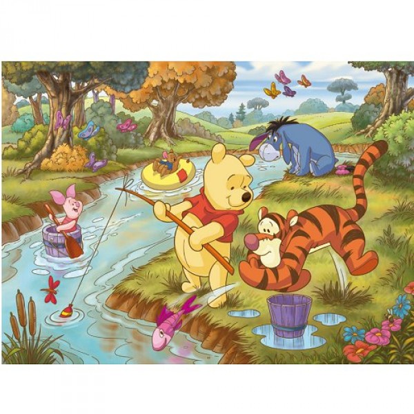 Puzzle 104 pièces maxi - Winnie l'ourson - Clementoni-23594