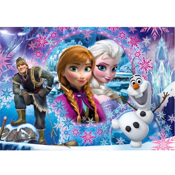 Puzzle 104 pièces maxi : La Reine des Neiges Frozen : Portrait - Clementoni-23662