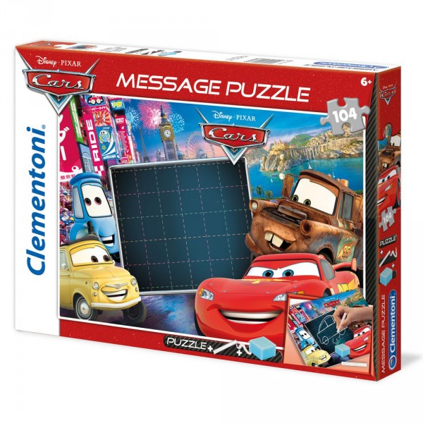 Puzzle 104 pièces Message : Cars - Clementoni-20233