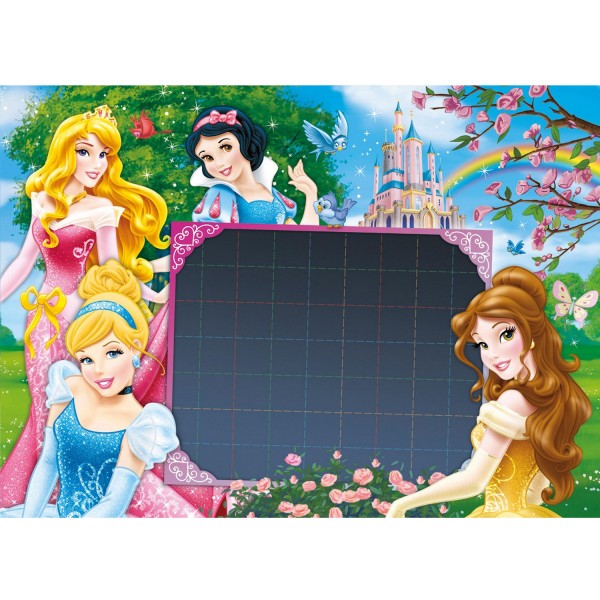 Puzzle 104 pièces Message : Princesses Disney - Clementoni-20236