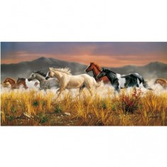 Puzzle 13200 pièces - Troupeau de chevaux