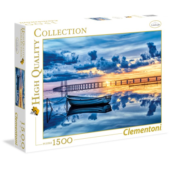 Puzzle 1500 pièces : Barque - Clementoni-31677
