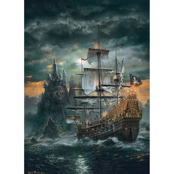 Puzzle de 1500 piezas: el barco pirata - Clementoni-31682