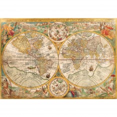 Puzzle 2000 pièces : Ancienne carte du monde