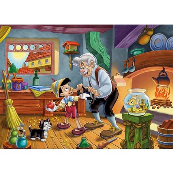 Puzzle 24 pièces maxi - Pinocchio et Gepetto - Clementoni-24358