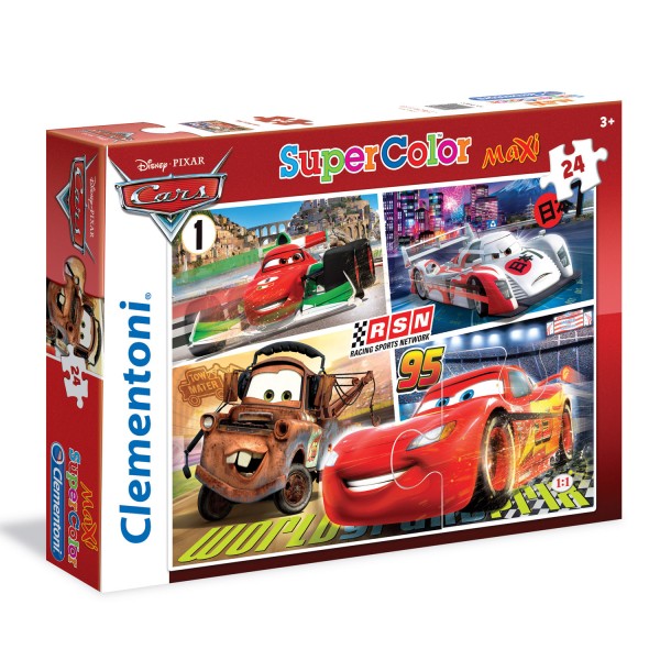 Puzzle 24 pièces Maxi : Cars - Clementoni-24470