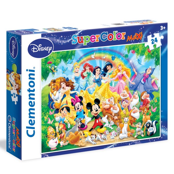 Puzzle 24 pièces Maxi : Disney Family - Clementoni-24473