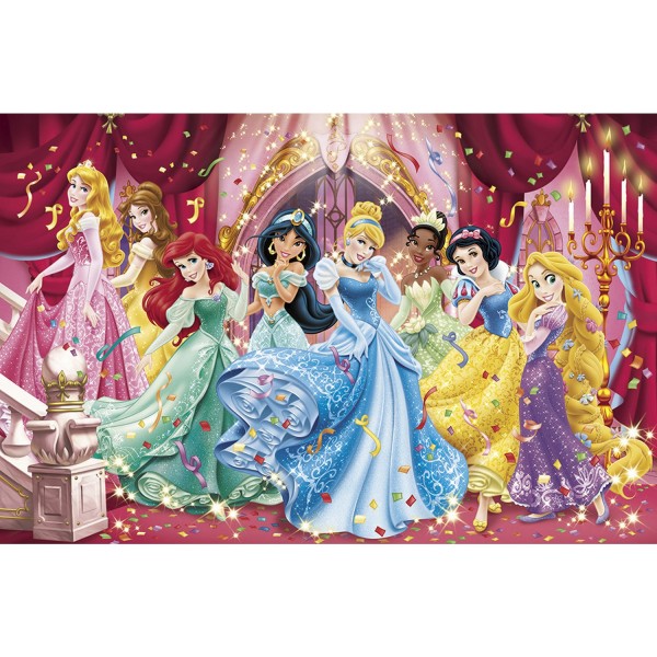 Puzzle 250 pièces : Le bal des princesses Disney - Clementoni-29678