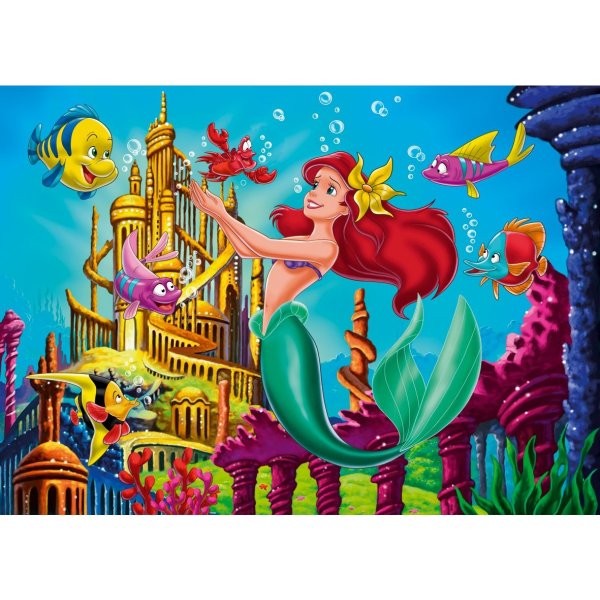 Puzzle 3 x 48 pièces - Princesses Disney : Ariel la petite sirène ...