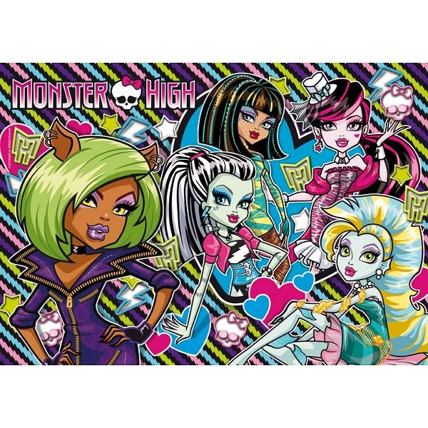 Puzzle 500 pièces - Monster High : Les filles - Clementoni-30120