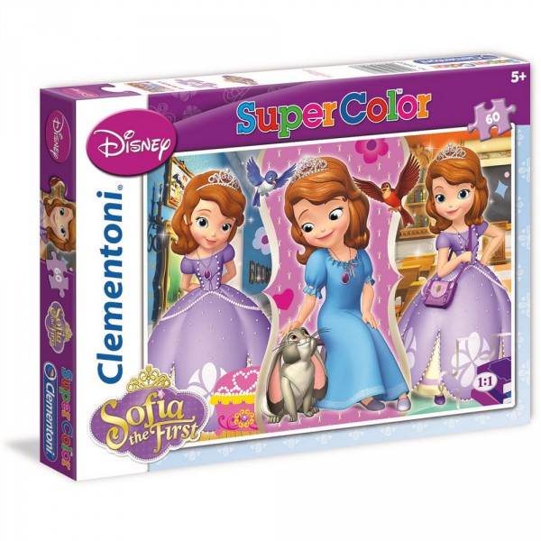 Puzzle 60 pièces : Princesse Sofia : L'art des manières royales - Clementoni-26903
