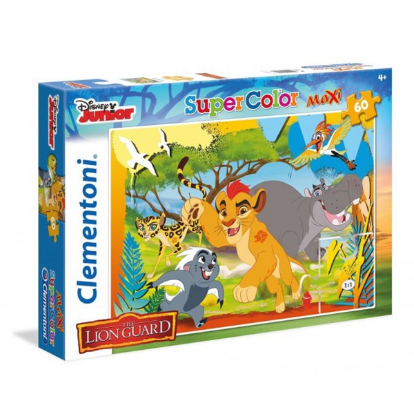 Puzzle 60 pièces Maxi : La Garde du Roi Lion - Clementoni-26584