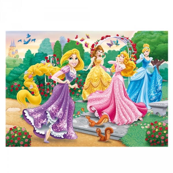 Puzzle cadre 15 pièces : Princesses Disney dans le jardin - Clementoni-22074-22220-1