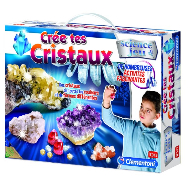 Science et jeu : Crée tes cristaux - Clementoni-62471