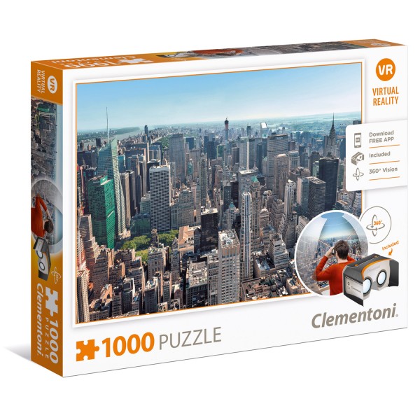 Puzzle 1000 pièces : Virtual Reality : New-York - Clementoni-39401