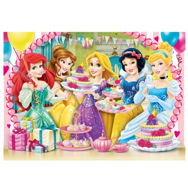 Puzzle 104 pièces : Princesses Disney : Cupcakes - Clementoni-27060-Princesse-Cupca