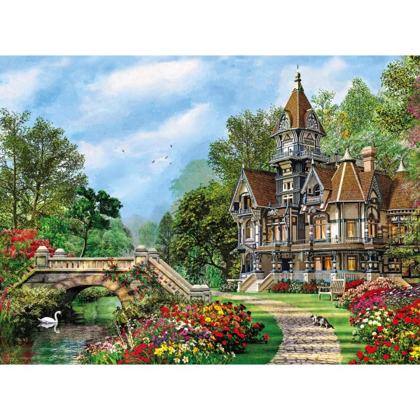 500 pieces puzzle: Old cottage by the water - Clementoni-35048
