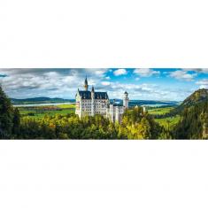 Puzzle Compact 1000 pieces Panorama : Neuschwanstein 