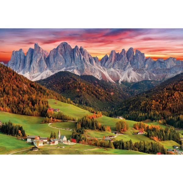 Puzzle 2000 pièces : Val di Funes - Clementoni-32570