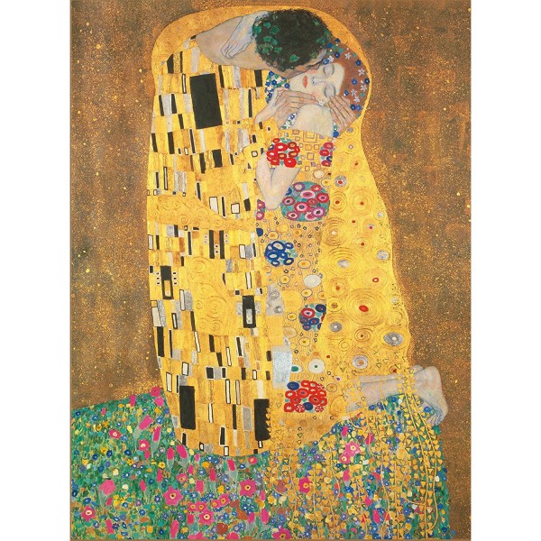 500 pieces puzzle: Klimt: The kiss - Clementoni-35060