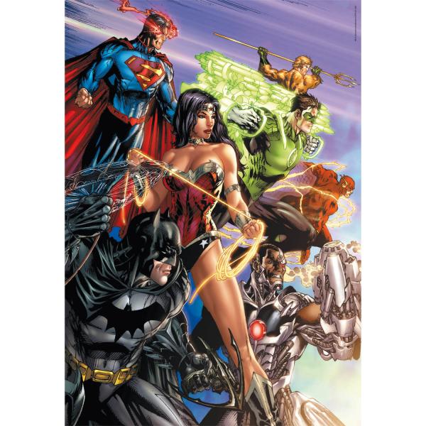 1000 piece puzzle : DC Comics - Justice League - Clementoni-39852