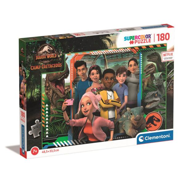Puzzle de 180 piezas: Jurassic World - Clementoni-29773