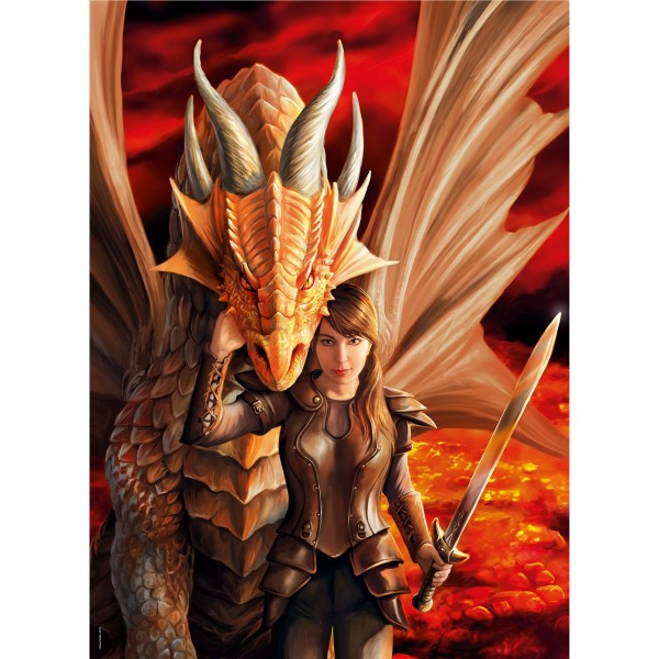 1000 pieces puzzle: Anne Stokes: Inner strength - Clementoni-39464
